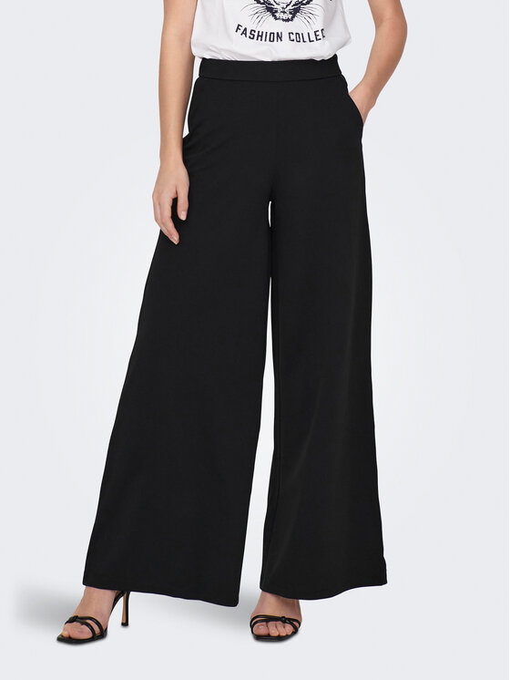 JDY JDY Stoffhose Tanja 15249043 Schwarz Flared Fit