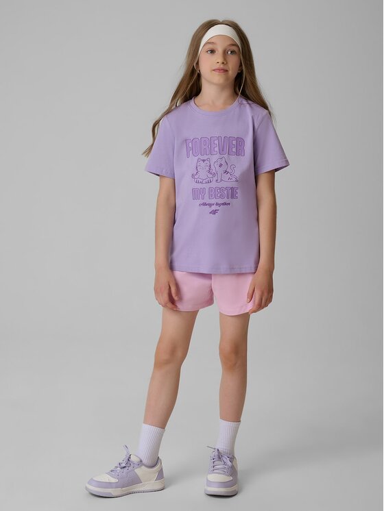 4F 4F T-Shirt 4FJRAW26TTSHF4240-52S Ροζ Regular Fit