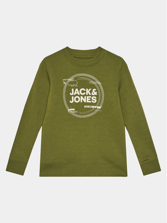 Jack&Jones Junior Džemperis ar kapuci 12247681 Zaļš Standard Fit