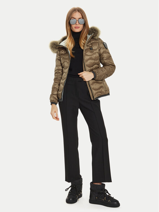 Blauer Blauer Kurtka puchowa 24WBLDC03048 Brązowy Regular Fit
