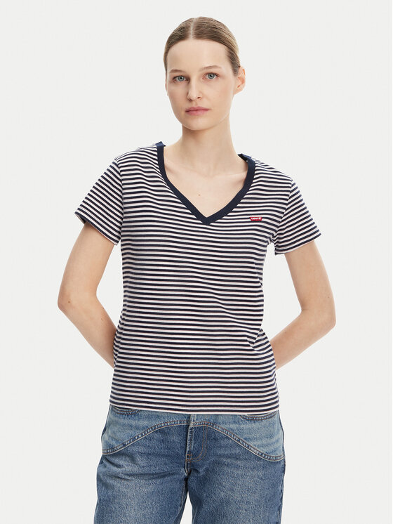 Levi's Damski T-Shirt, rozmiar XS, Granatowy, Perfect Z 85341-0100