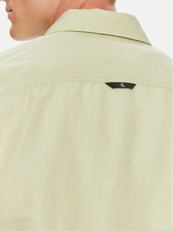 Calvin Klein Jeans Calvin Klein Jeans Srajca J30J325172 Zelena Regular Fit