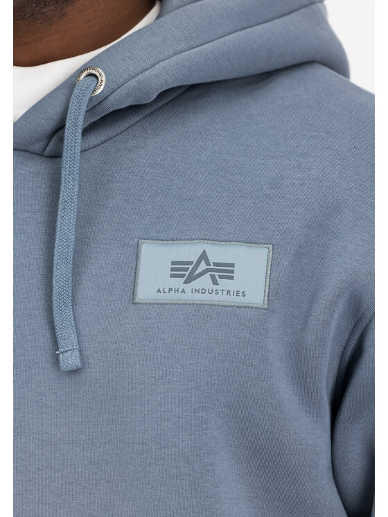 Alpha Industries Alpha Industries Bluza Backprint Hoodie Błękitny Regular Fit