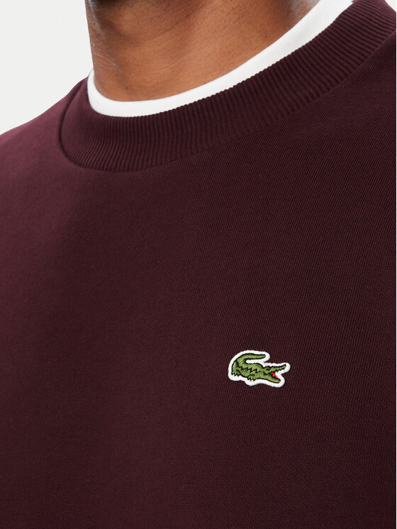 Lacoste Lacoste Bluza SH8868 Brązowy ciemny Regular Fit
