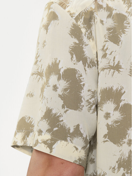 Calvin Klein Calvin Klein Košeľa Flower K10K112703 Béžová Regular Fit