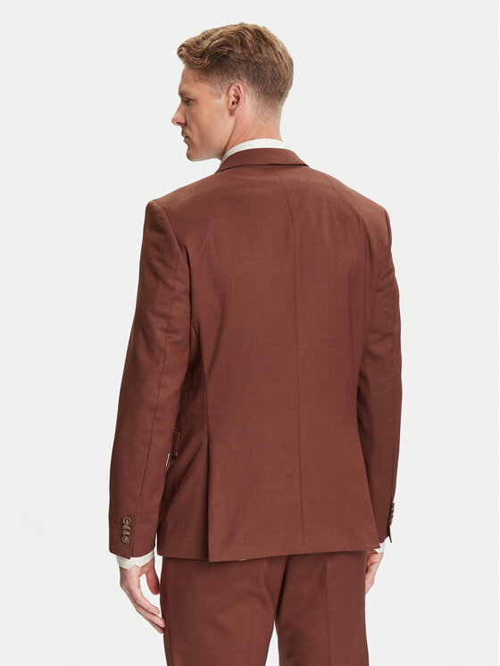 BOSS BOSS Костюм H-Huge 50546080 Кафяв Slim Fit