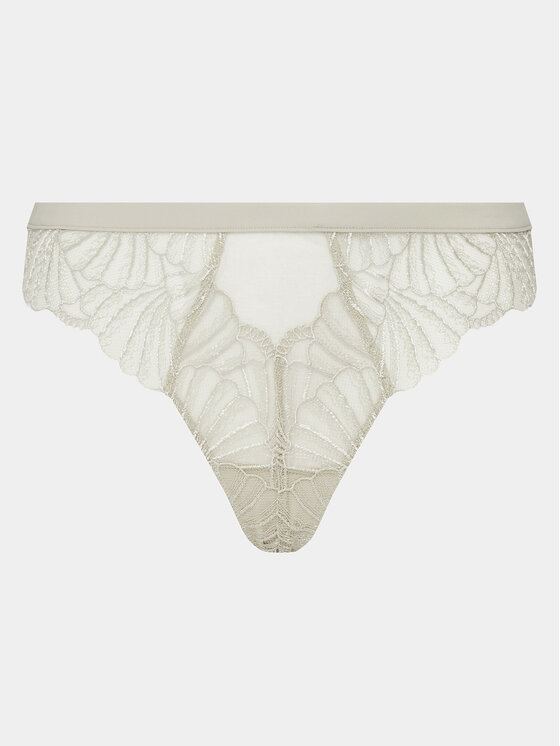 Calvin Klein Underwear Calvin Klein Underwear Stringi 000QF7759E Zielony