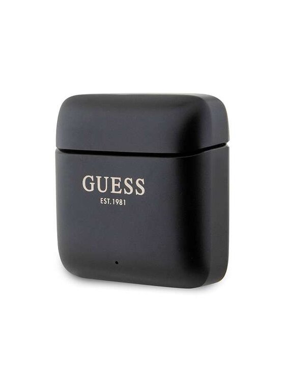 Guess Guess Zestaw prezentowy Słuchawki TWS Printed Logo Czarny