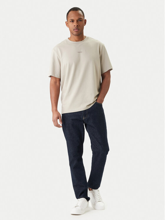 Calvin Klein Calvin Klein Póló LV04LC241G Bézs Regular Fit