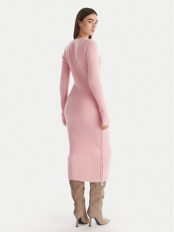 Patrizia Pepe Patrizia Pepe Trikotāžas kleita 2A2996 K294 Rozā Regular Fit