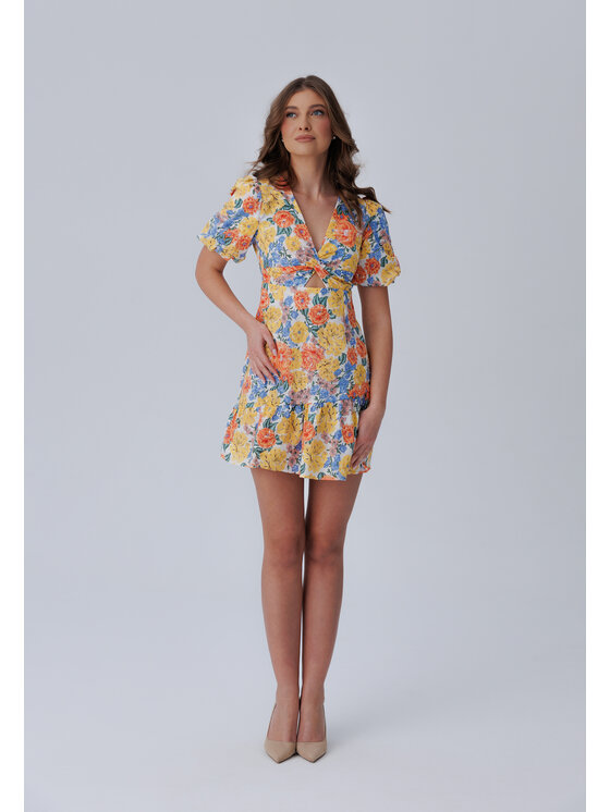 LAURELLA LAURELLA Letní šaty 4TU075 Žlutá Regular Fit