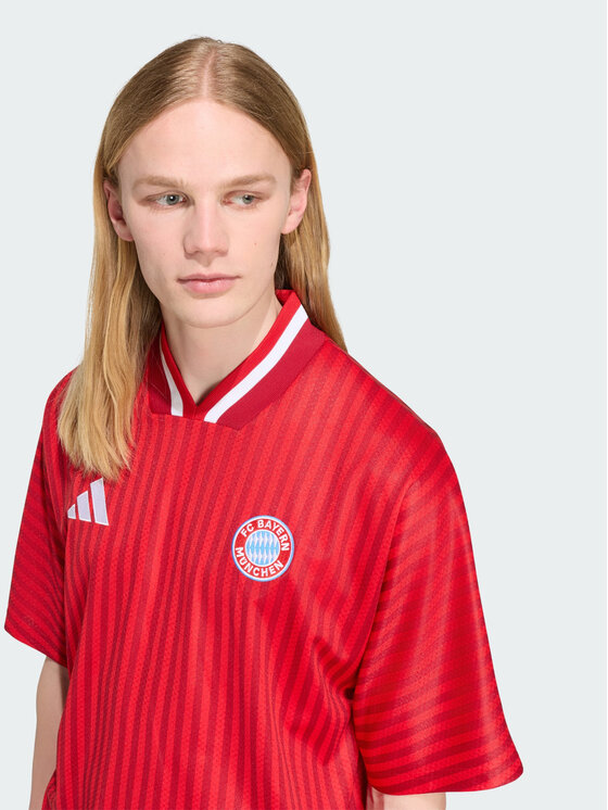 adidas adidas Koszulka techniczna 169202 Czerwony Loose Fit