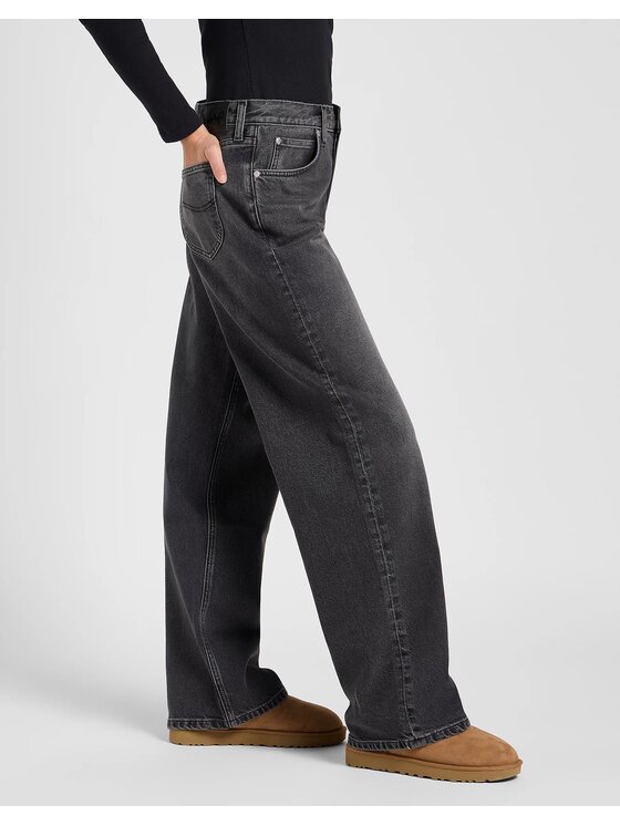Lee Lee Jeansy LOW SLUNG SLOUCH Szary Comfort Fit