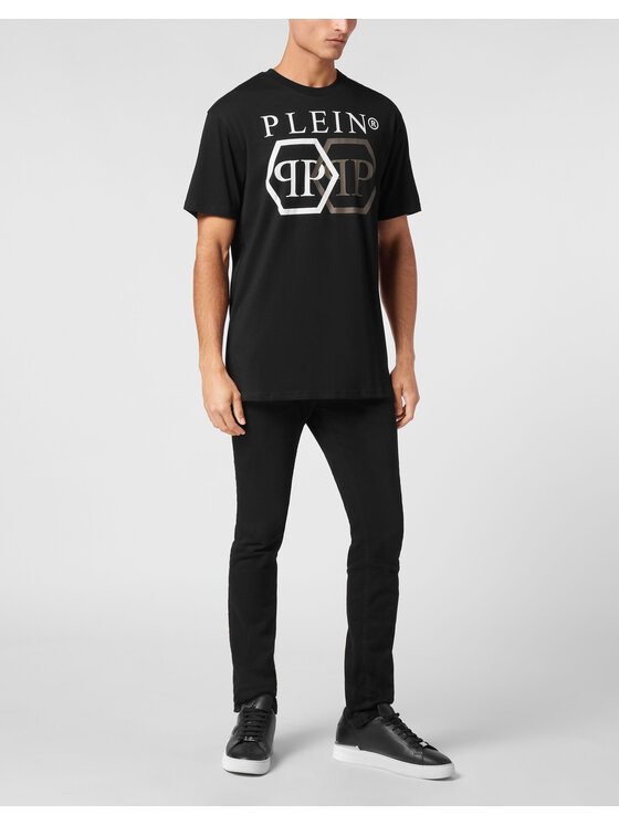 PHILIPP PLEIN PHILIPP PLEIN Tričko 9415 Čierna Regular Fit