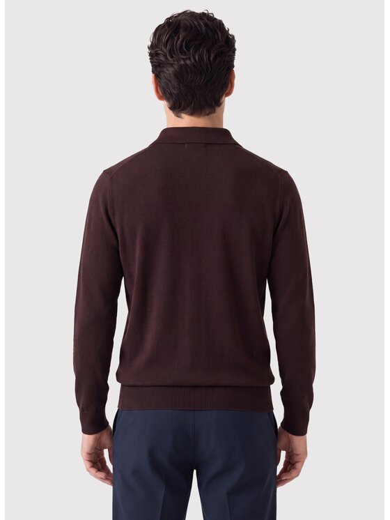 Pako Lorente Pako Lorente Sweter P26WF-2X-005 Bordowy Regular Fit
