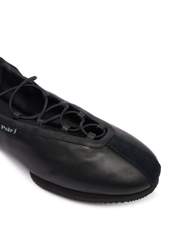 Polo Ralph Lauren Polo Ralph Lauren Балеринки Blrna Lce Up 804P08221001 Черен