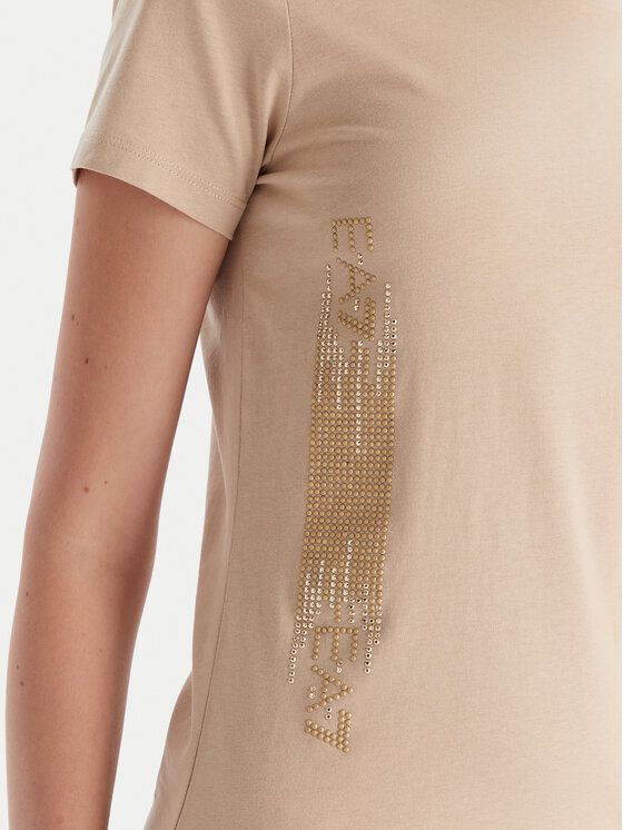 EA7 Emporio Armani EA7 Emporio Armani T-Shirt 7W000521 AF12503 U1046 Béžová Regular Fit
