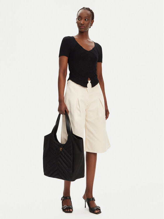 PINKO PINKO Πουλόβερ Falterona Maglia 104625 A2E6 Μαύρο Regular Fit