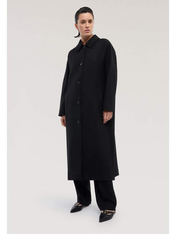 Trussardi Trussardi Płaszcz zimowy 0325A000428N033 Czarny Regular Fit