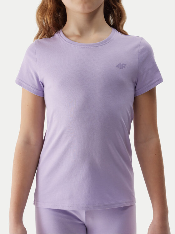 4F 4F Тишърт 4FJWSS24TTSHF1110 Виолетов Regular Fit
