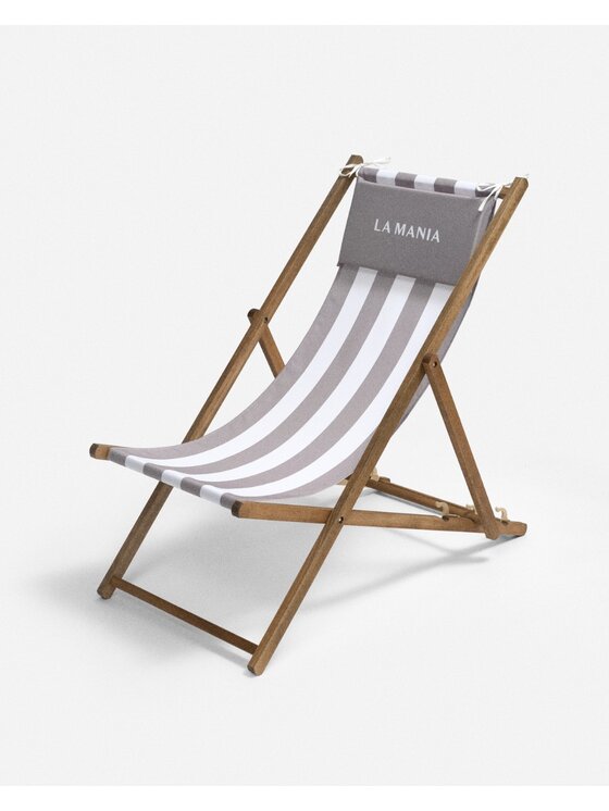 La Mania La Mania Leżak Stripes Beżowy