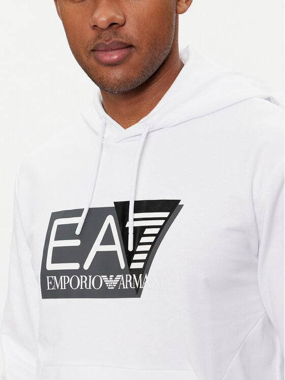 EA7 Emporio Armani EA7 Emporio Armani Bluza 3DPM62 PJ05Z 1100 Biały Regular Fit
