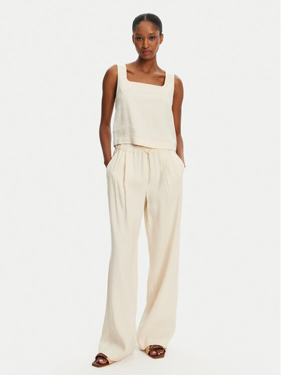 Marella Marella Marškinėliai Terni 2513161055 Écru Regular Fit