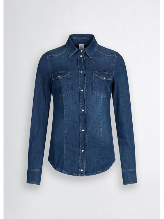 Liu Jo Liu Jo camicia di jeans UXX046D405177917 Celeste Regular Fit
