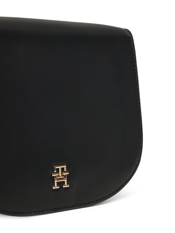 Tommy Hilfiger Tommy Hilfiger Torbica Th Logotape Saddle Bag AW0AW17184 Crna