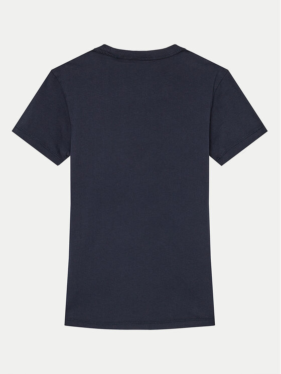 Napapijri Napapijri T-Shirt Chamois NP0A4HYL D Tmavomodrá Regular Fit
