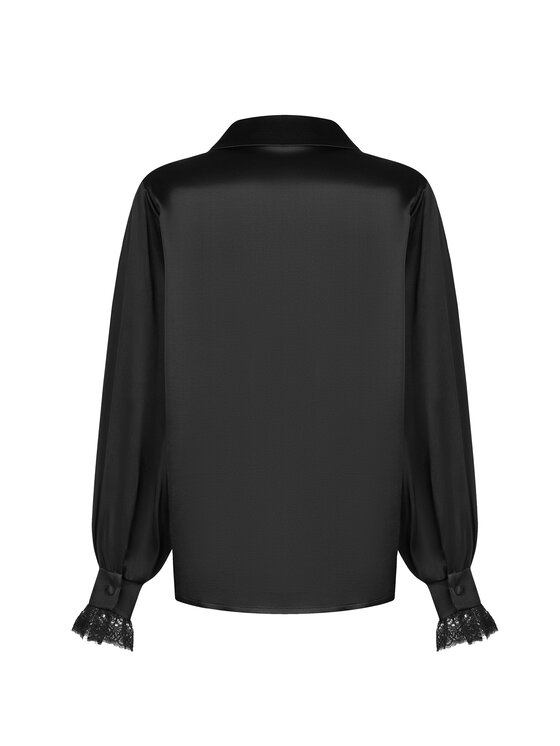 BENU BENU Koszula lejąca Czarny Relaxed Fit