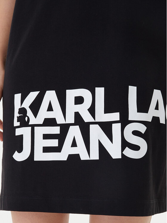 Karl Lagerfeld Jeans Karl Lagerfeld Jeans Haljina za svaki dan B1W13054 Crna Regular Fit