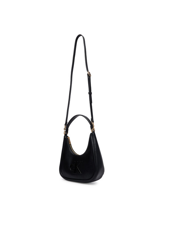 Calvin Klein Calvin Klein Torebka Bold Ck Small Crescent LV04F3561G Czarny