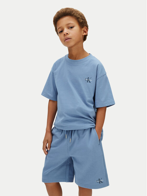 Calvin Klein Jeans Calvin Klein Jeans Póló és rövidnadrág LVCKSJI20B Kék Regular Fit