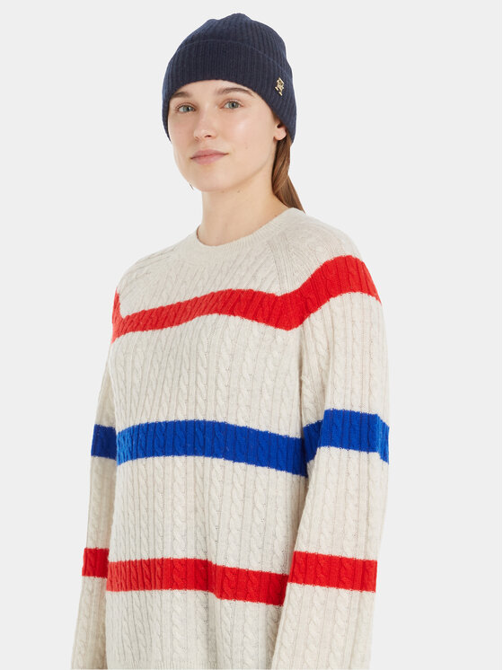 Tommy Hilfiger Tommy Hilfiger Kapa Cashmere Chic Beanie AW0AW15321 Tamnoplava