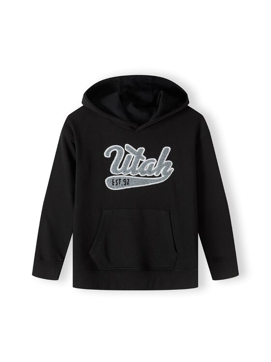 minoti minoti Bluza 23fleece82 Czarny Oversize