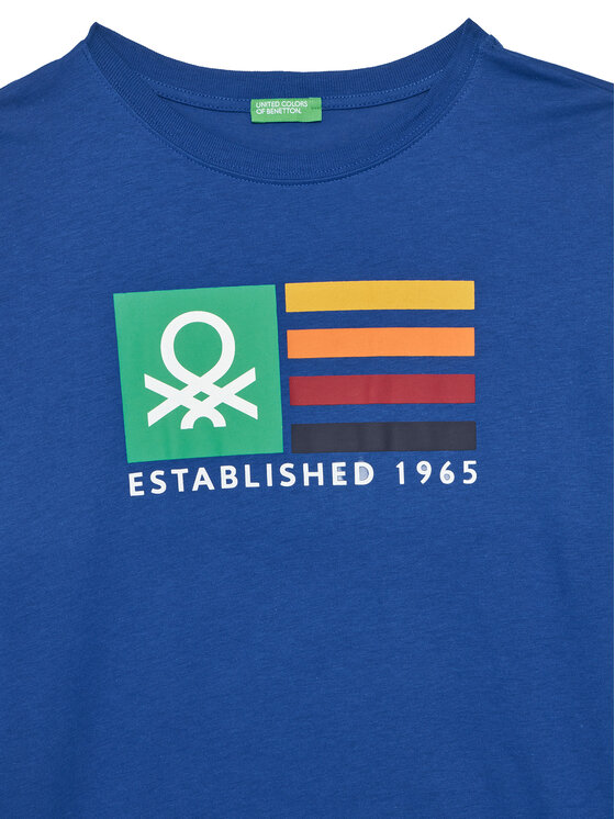 United Colors Of Benetton United Colors Of Benetton Särkpluus 3I1XC10JN Sinine Regular Fit