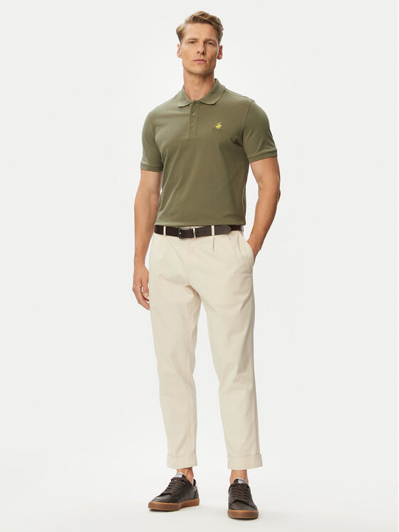 Beverly Hills Polo Club Beverly Hills Polo Club Polokošeľa P-SS26M-P450124 Zelená Regular Fit
