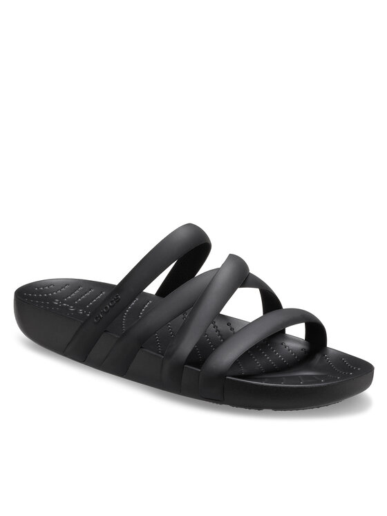 Crocs Crocs Natikači Splash Strappy Sandal 208217 Črna