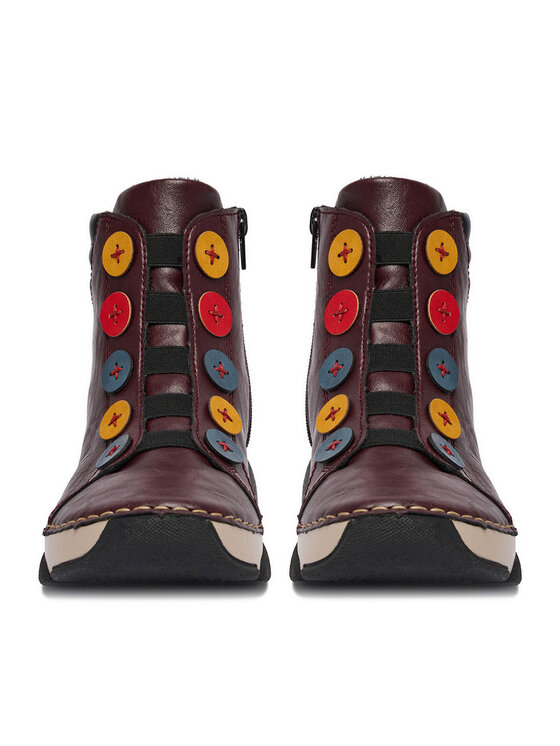 Rieker Rieker Botki CEO-45977-30 Bordowy