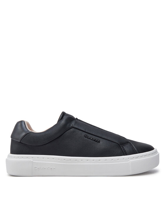 Calvin Klein Sneakersy Cupsole Slip On W/Ml HW0HW02289 Čierna