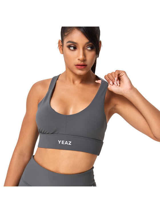 Yeaz Yeaz Top VIBRANT Szary Slim Fit