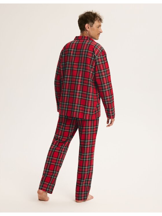 Esotiq Esotiq Piżama 46412 Czerwony Regular Fit