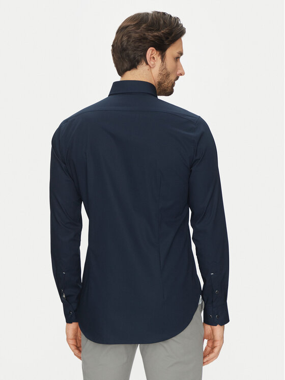 Michael Kors Michael Kors Krekls MK0DS01288 Tumši zils Slim Fit
