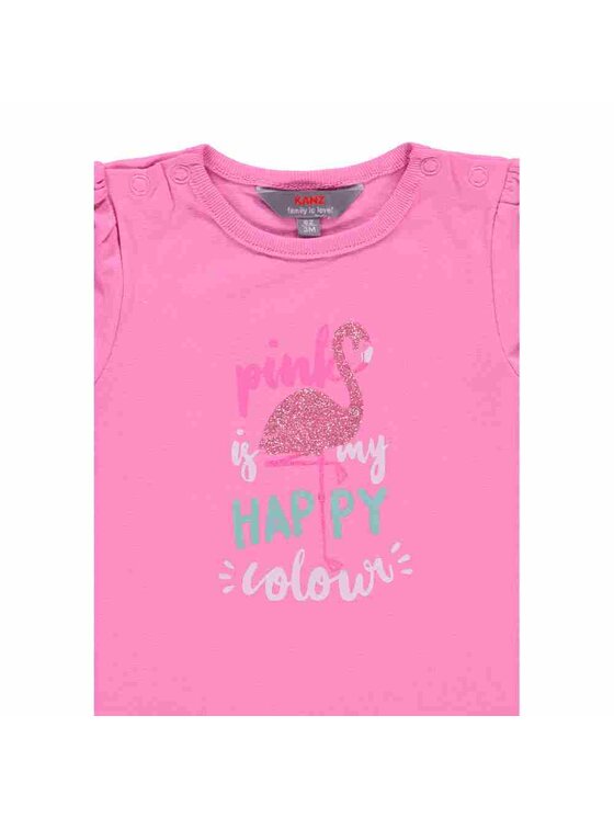 Kanz Kanz T-Shirt 1912203-2023 Różowy Basic Fit