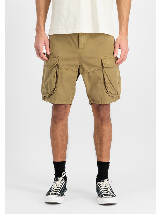 Alpha Industries Alpha Industries Szorty Canvas Cargo Short Beżowy Loose Fit