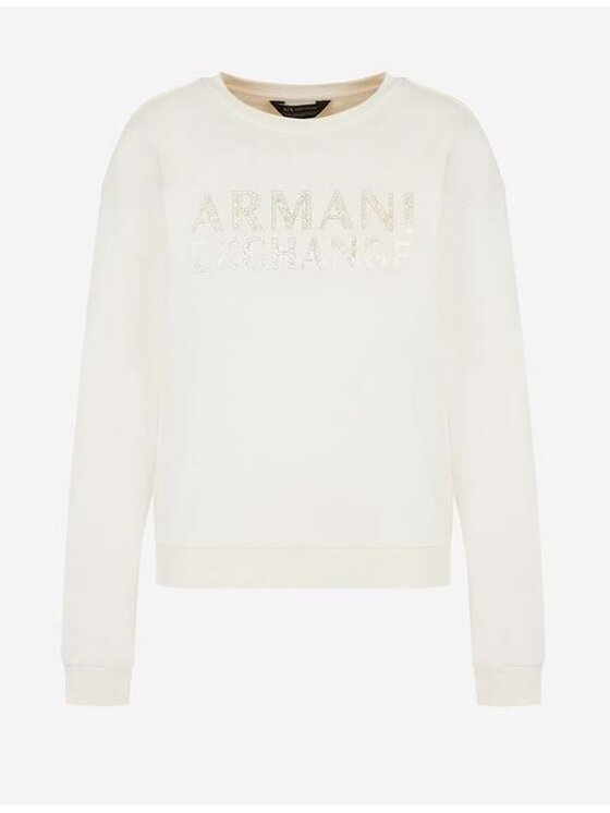 Armani Exchange Armani Exchange Mikina 6LYM66 YJBSZ 1130 Béžová Regular Fit