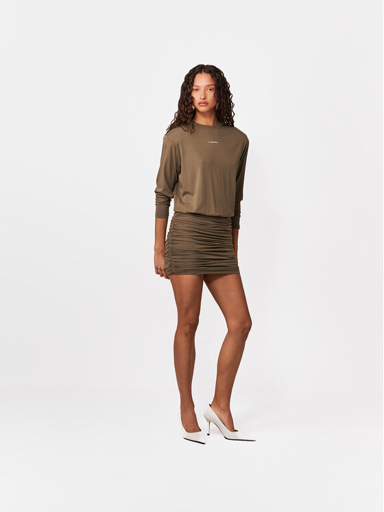 La Mania La Mania Vestito da giorno AZZY Cachi Basic Fit