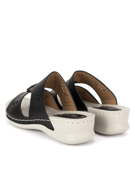Clara Barson Clara Barson Pantoletten WYL05010-13 Schwarz