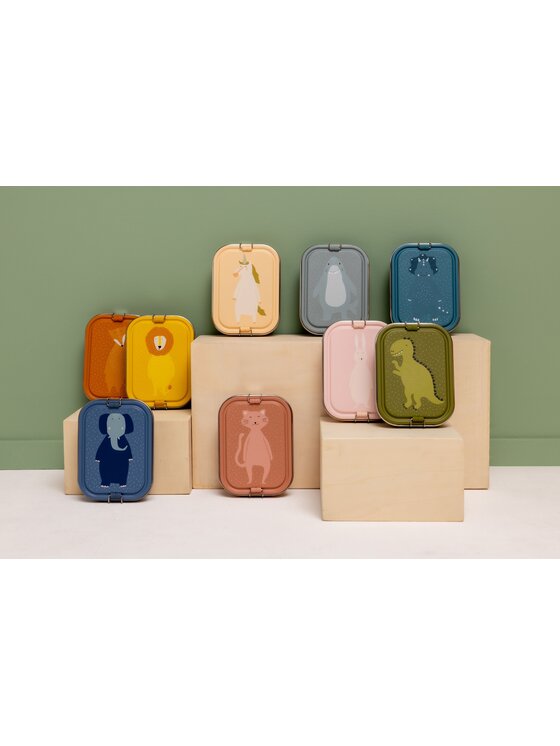 Trixie Baby Trixie Baby Lunchbox Duży stalowy lunch box - Rekin Błękitny